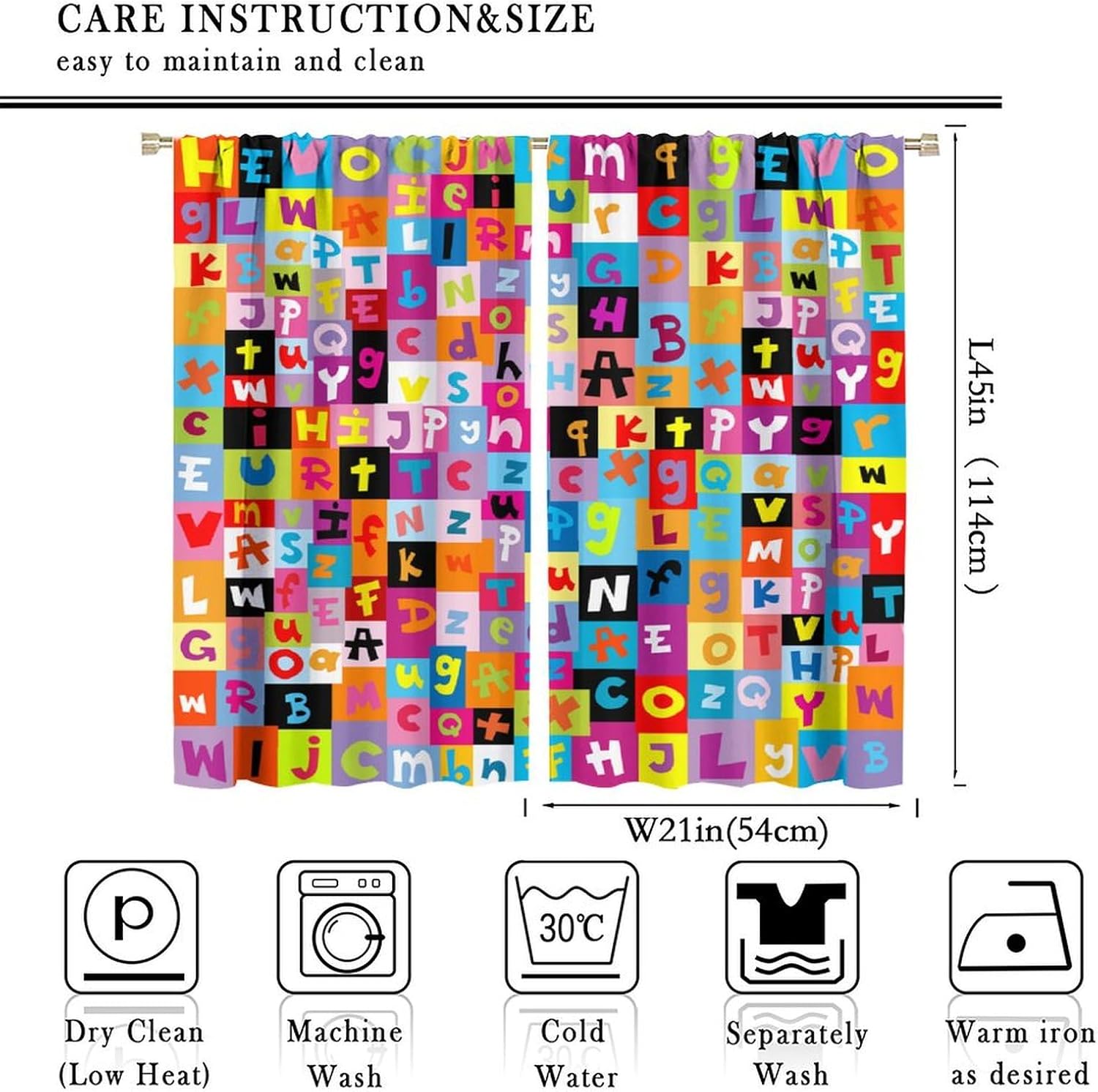 Paneles de cortina multicolor  - Abc Kids Early Education reseña y precio