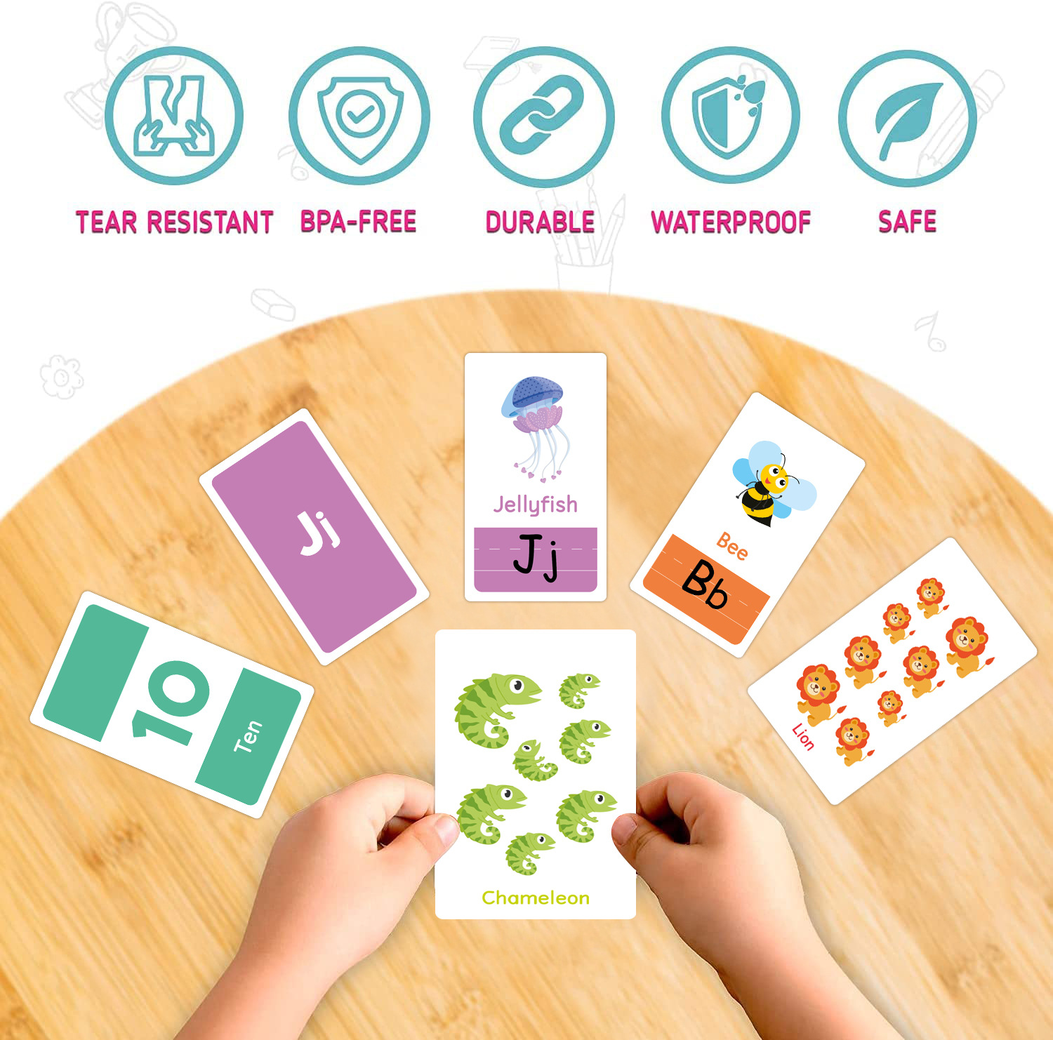 58 Uds ABC alfabeto Flashcards - Abc Kids Early Education reseña y precio