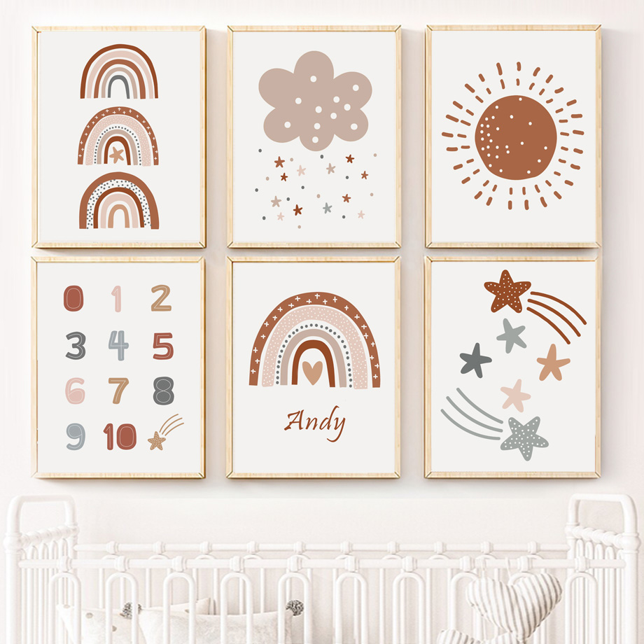 Póster de estilo bohemio para  - Kids Education Name reseña y precio